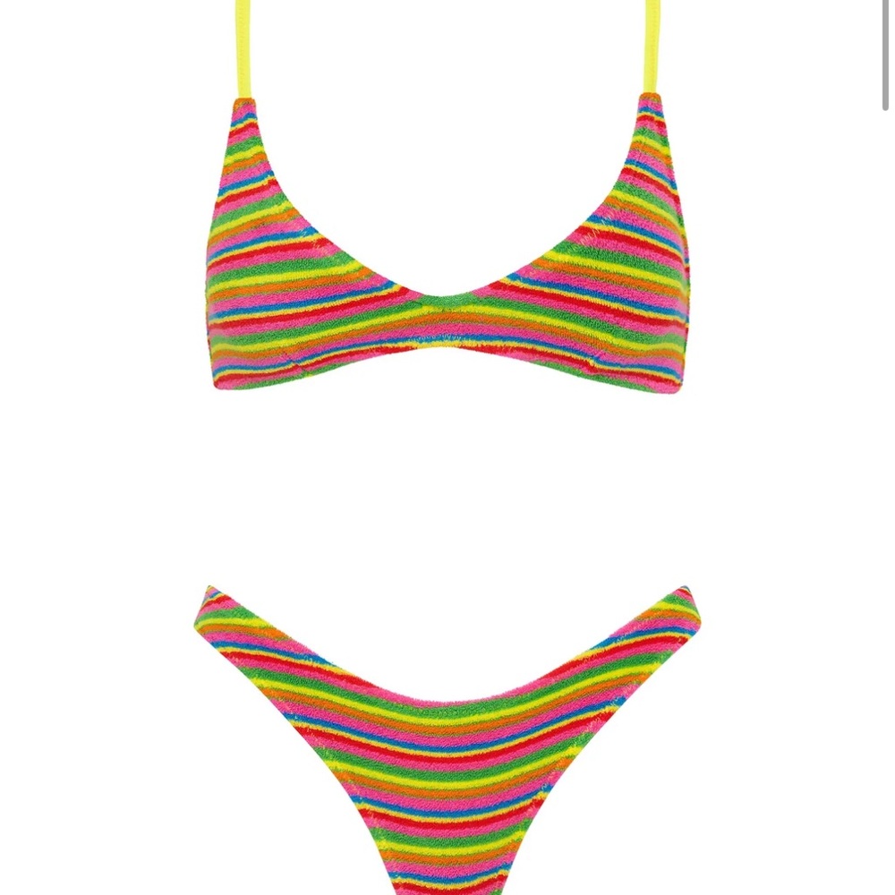 Triangl Swimwear Multicolor Striped Bikini- NWT